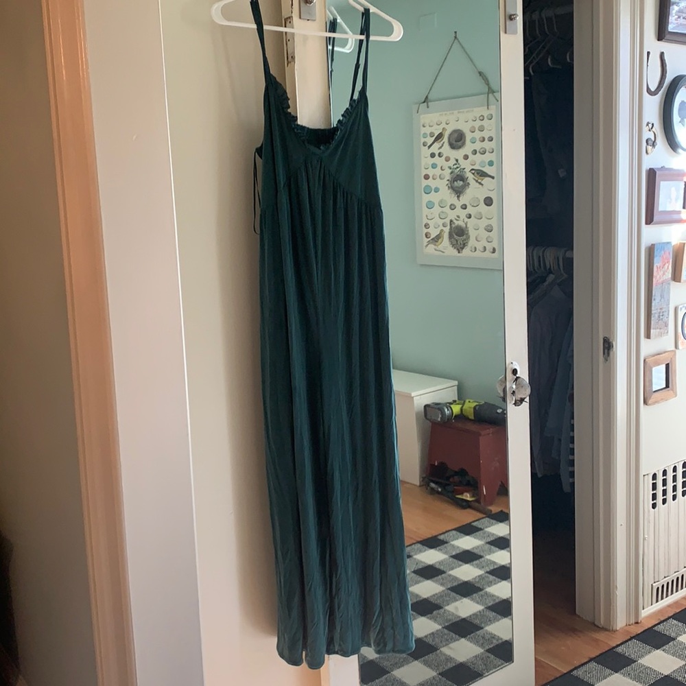 Urban Outfitters Blue/Green spaghetti strap jumpsuit